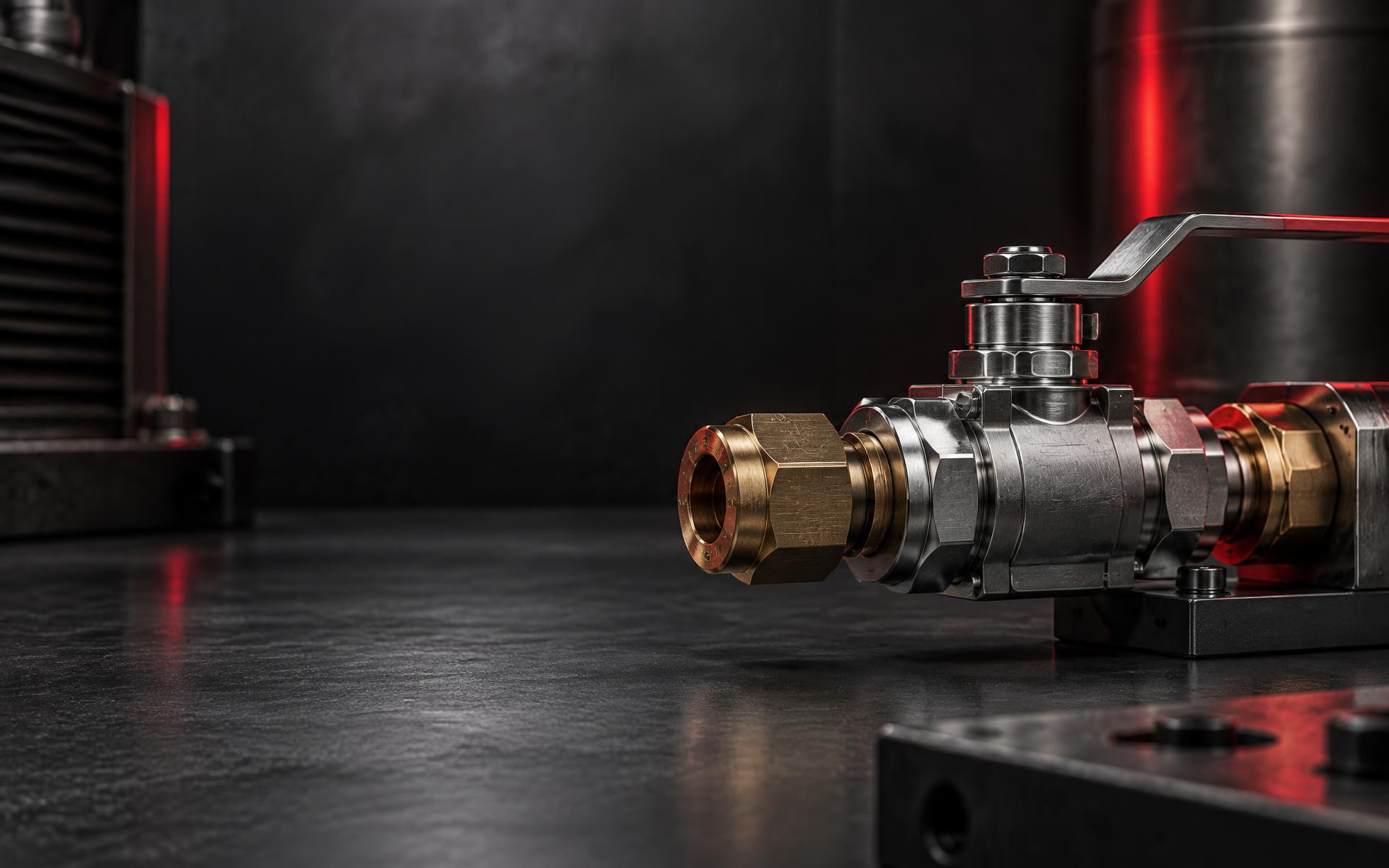 Precision gas valve assembly in an industrial setting